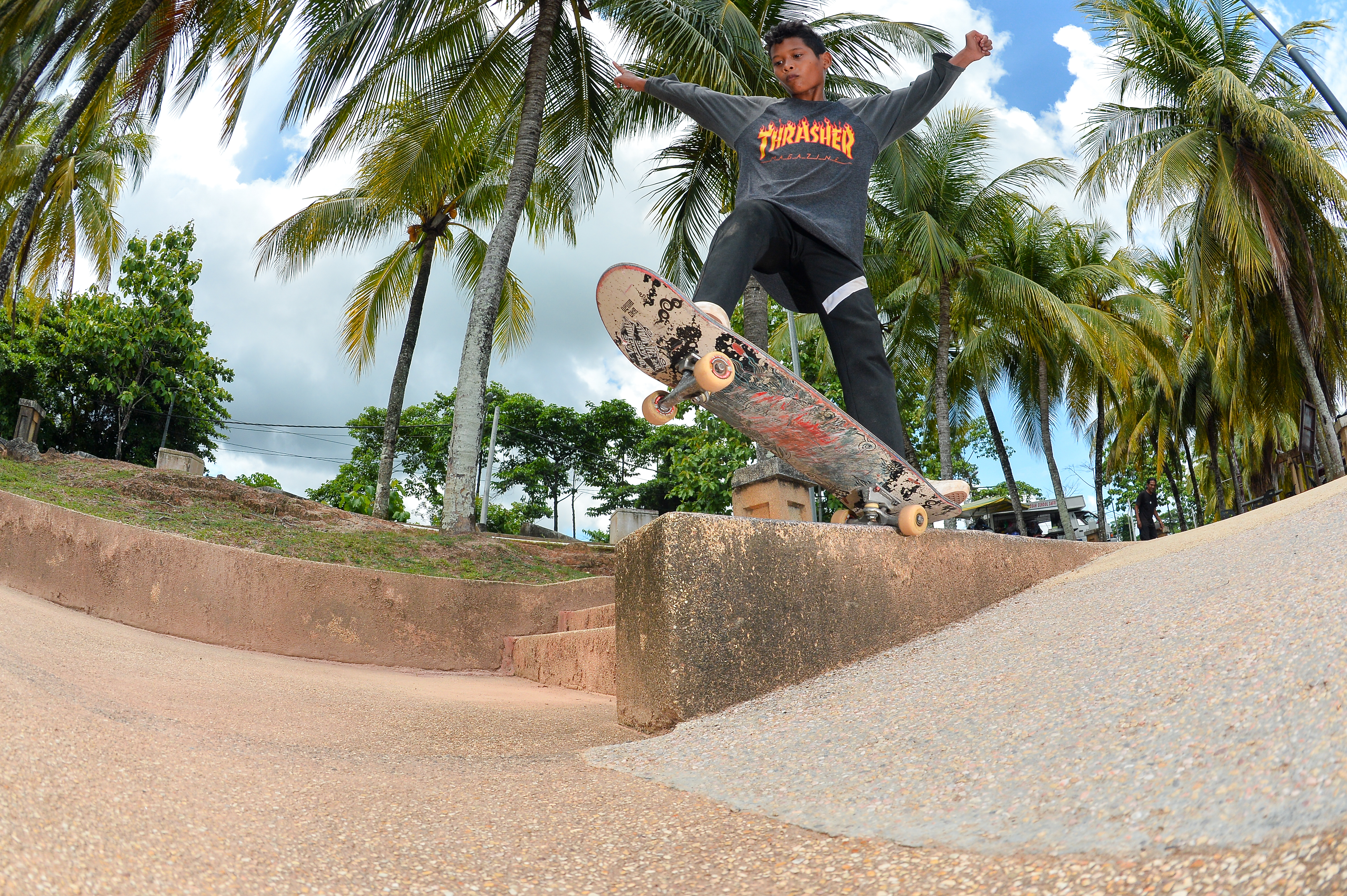 Skateboarding in the city